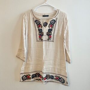 THML Embroidered Tunic Top